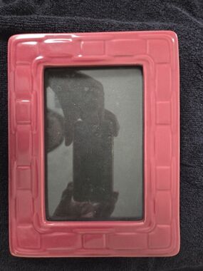 Longaberger Red Glossy Ceramic Picture Frame